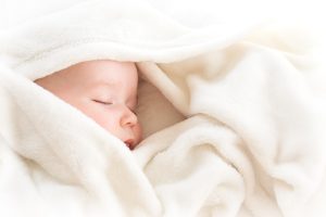 swaddle a baby